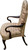 SOLD Mahogany Martha Washington Arm Chair