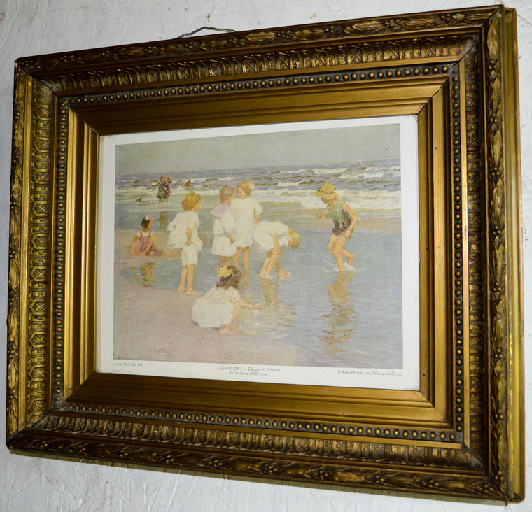 SOLD Period Gold Carved Plaster Frame