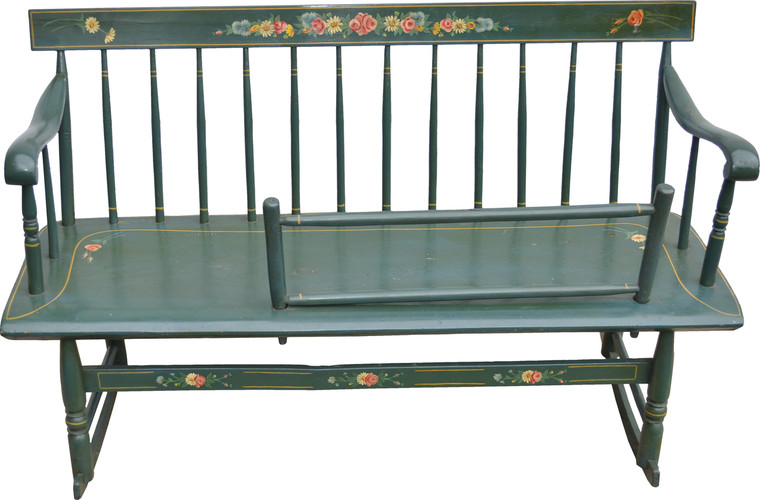 SOLD Period Primitive Rocking Mammy’s Bench
