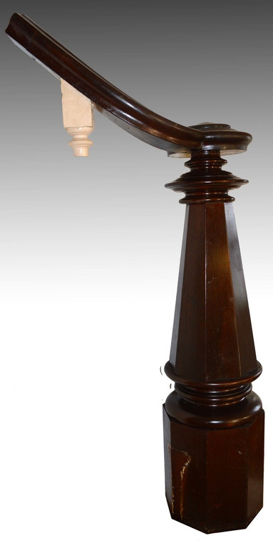 SOLD  Victorian Walnut Newell Stair Post