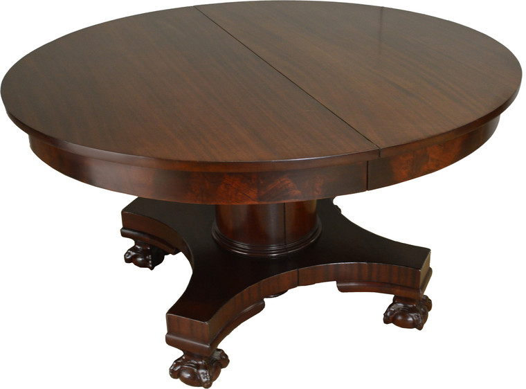 SOLD Round Mahogany Ball and Claw Dining Table Banquet - 10 Feet Long