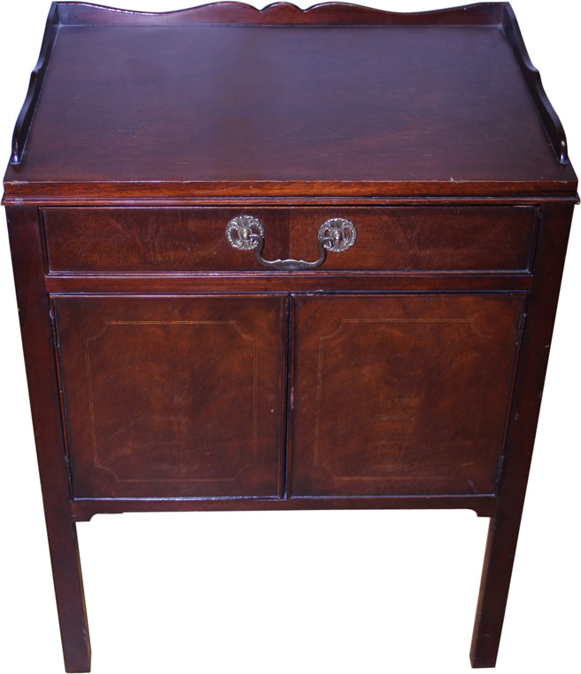 SOLD Mahogany Nightstand by Baker