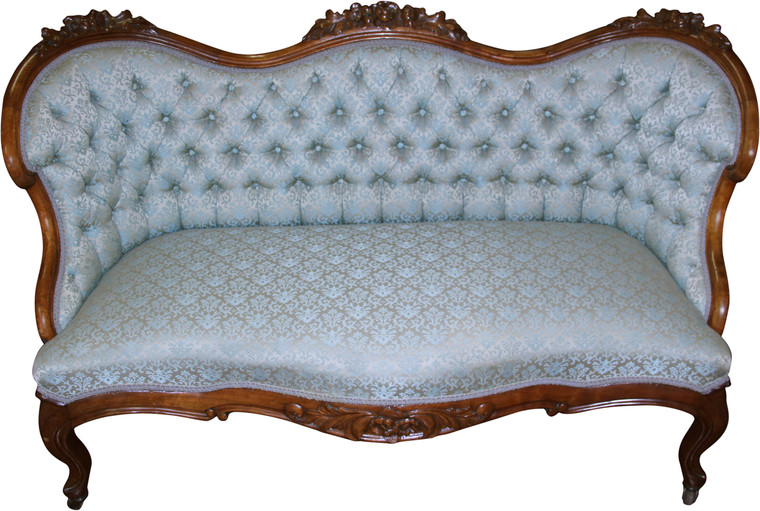 SOLD Victorian Rose Carved Beautiful Sofa