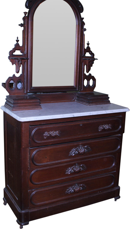 SOLD Marble Top Chest with Mirror – Civil War Era