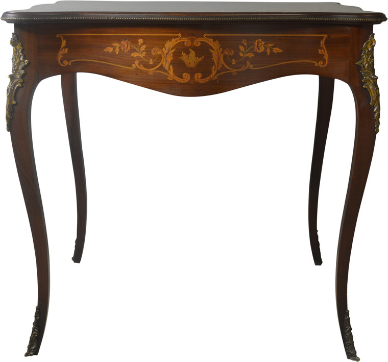 SOLD Victorian Mahogany Heavily Inlaid Parlor Stand
