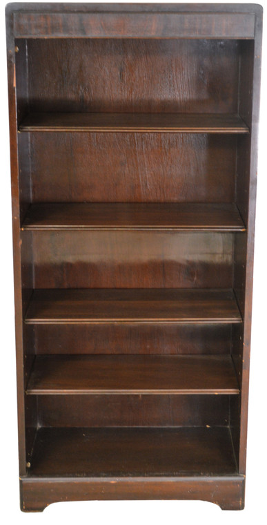 SOLD Open Mahogany Bookcase