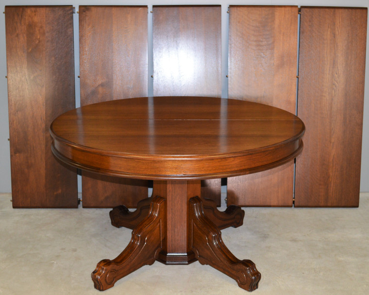 SOLD Victorian Round Walnut Banquet Table 12 Feet Long!!