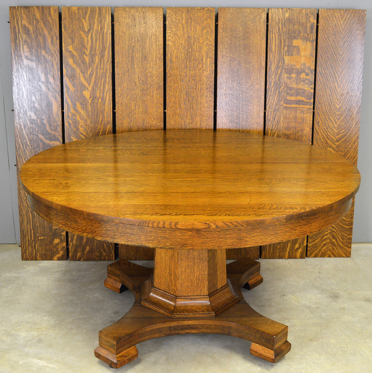 SOLD Victorian Oak Banquet Table – Opens Over 10 Feet