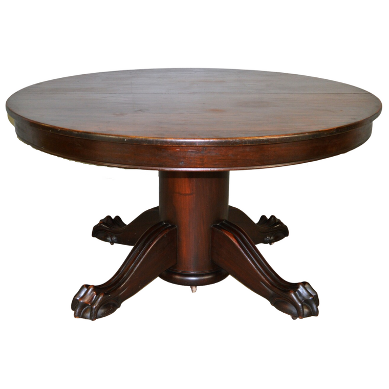 Round Large Mahogany Banquet Table