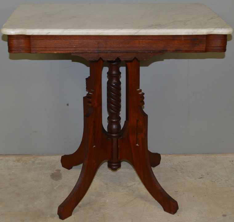 SOLD Victorian Marble Top Shapely Stand