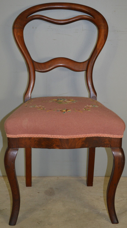 SOLD Victorian Needlepoint Ladies Desk Chair