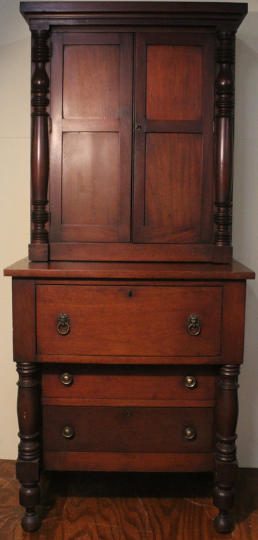 SOLD Early Country Step Back Small Cupboard – Original Finish