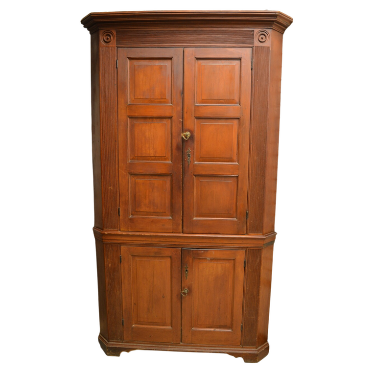 Period Pennsylvania Chippendale Corner Cupboard