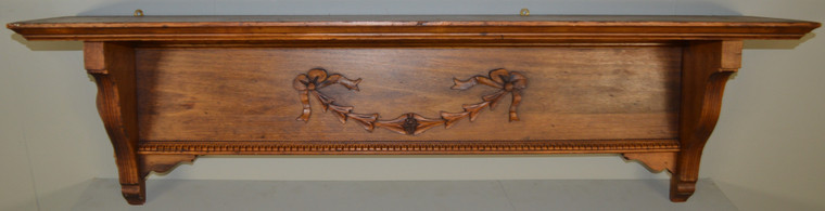 SOLD Victorian Hanging Shelf Carved Bow Ties
