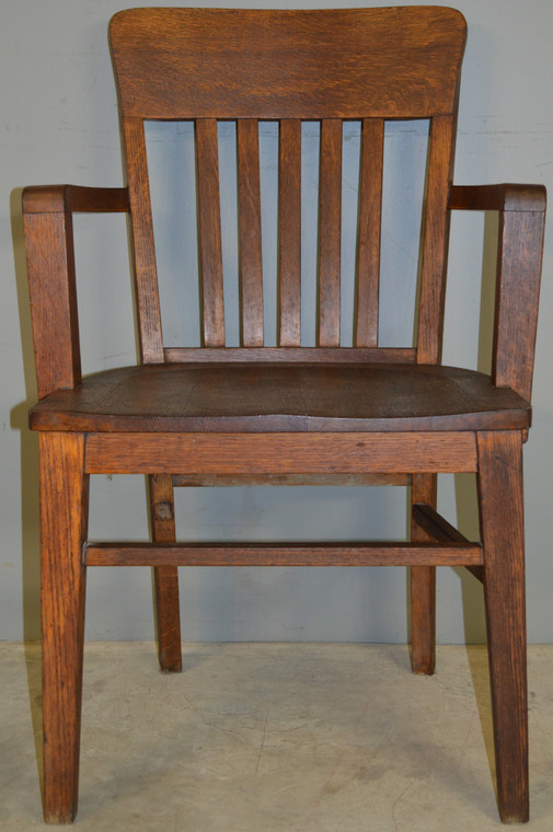 SOLD Oak Bankers Arm Chair
