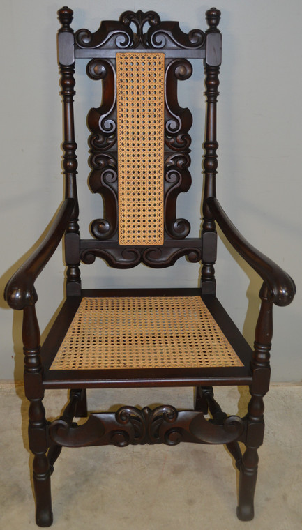 SOLD Carved Master Throne Chair