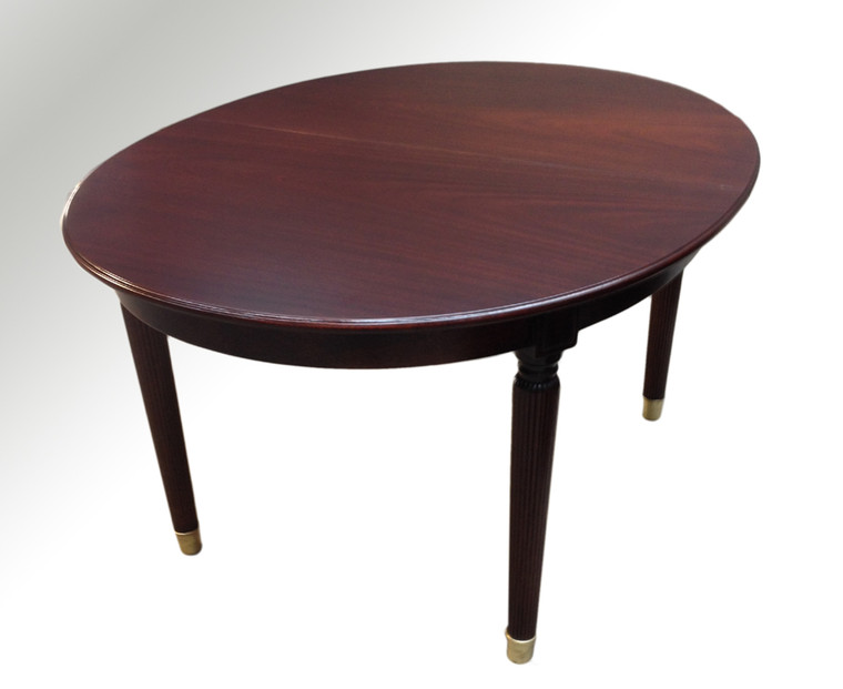 SOLD Mahogany Oval Banquet Table 10 Feet Long