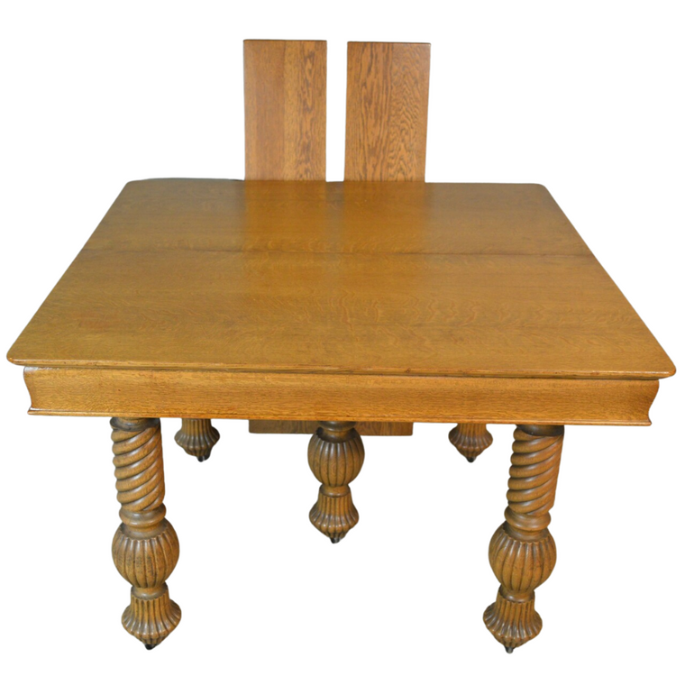 Oak Barley Twist Dining Table
