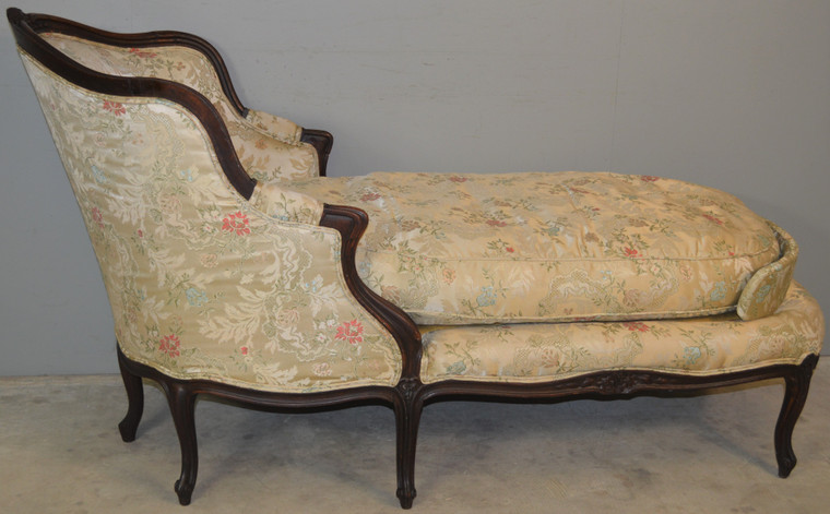SOLD French Carved Victorian Chaise Lounge