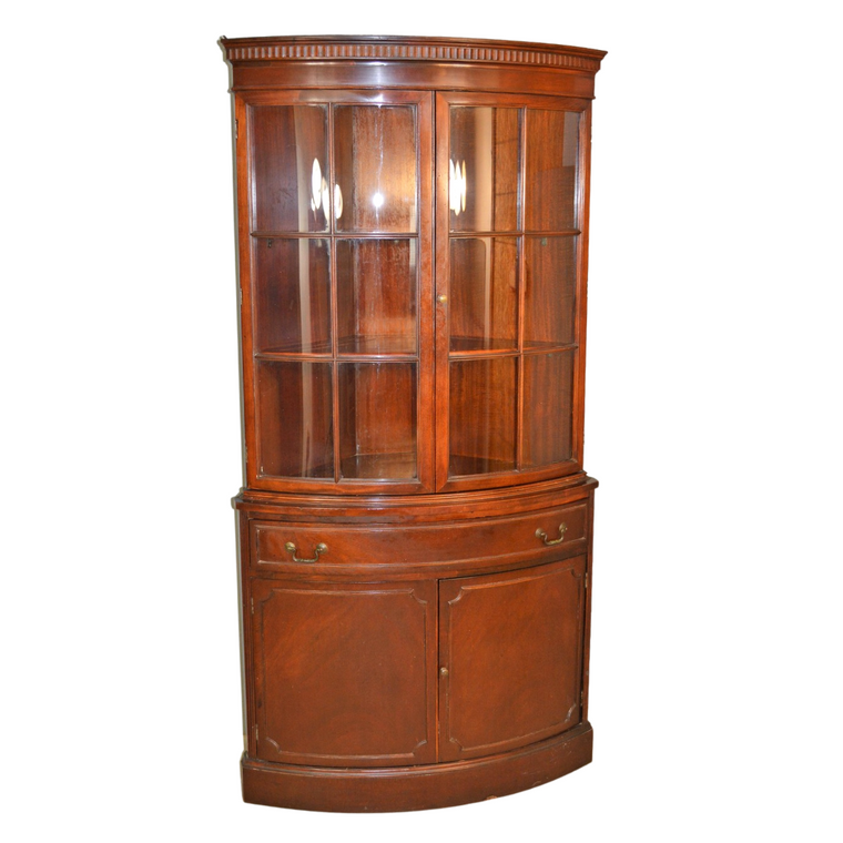 Mahogany Corner China Cabinet