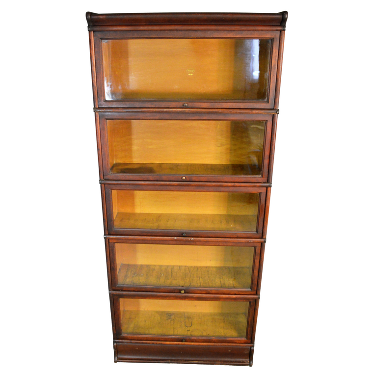 SOLD Mahogany Sectional Bookcase by Macey