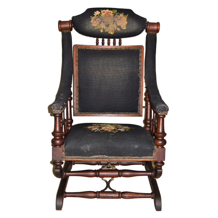 SOLD Antique Hunzinger Platform Rocking Chair