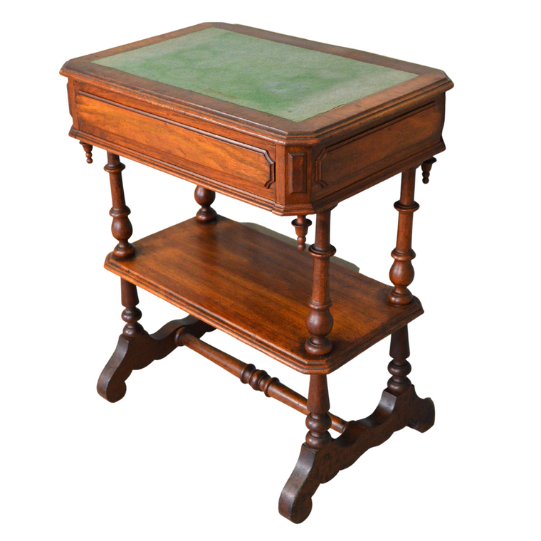 SOLD Antique Parlor Table, Victorian Sewing, Writing Table