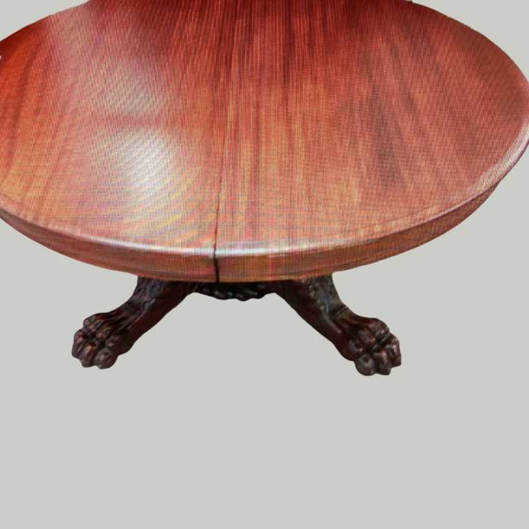 Round Mahogany Dining Table