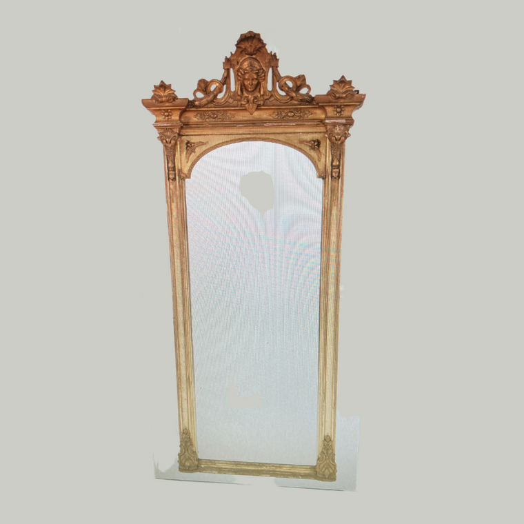 Monumental Carved Mirror