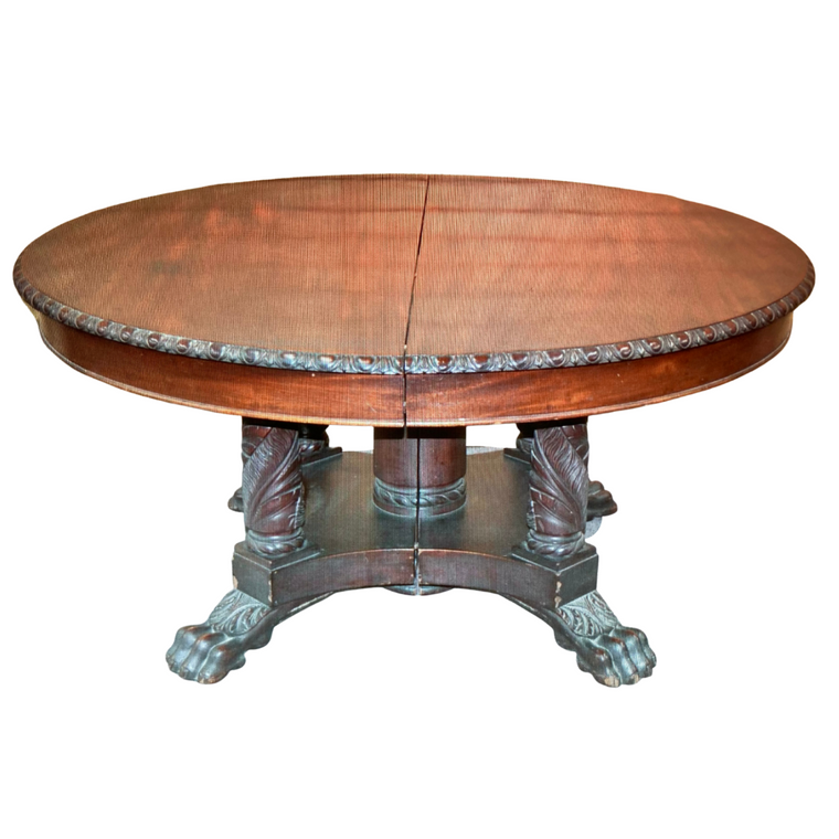 Carved Mahogany Dining Table
