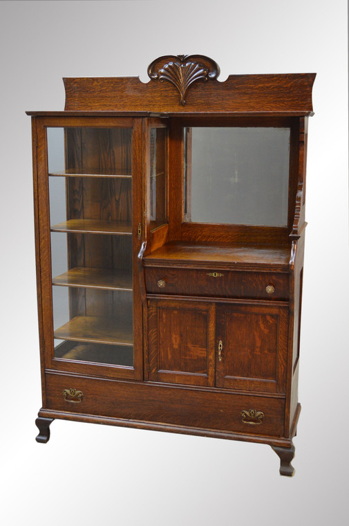 SOLD Antique Oak China Buffet