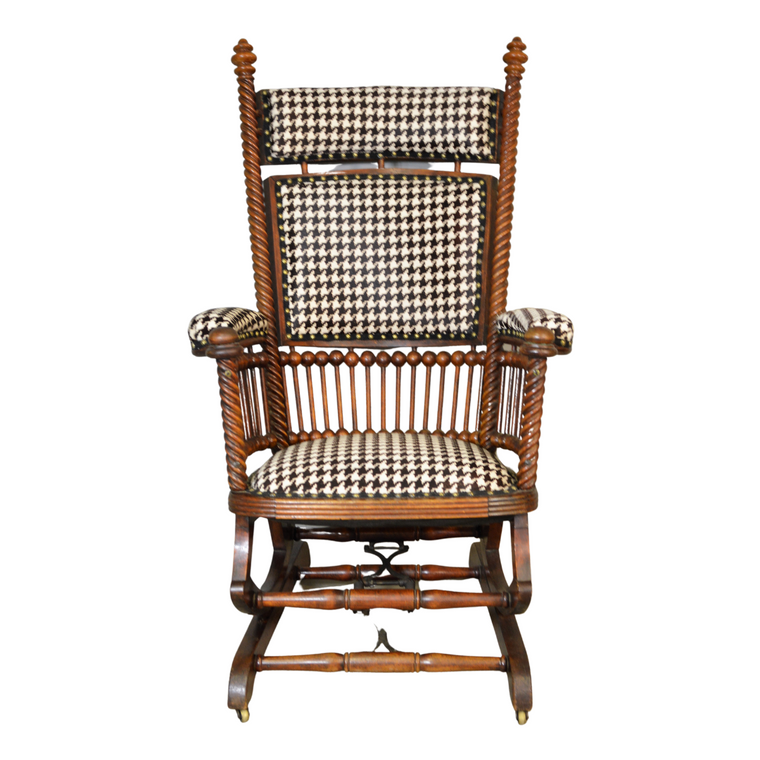 SOLD Antique Rocking Chair, Victorian Platform Rocker by Hunzinger
