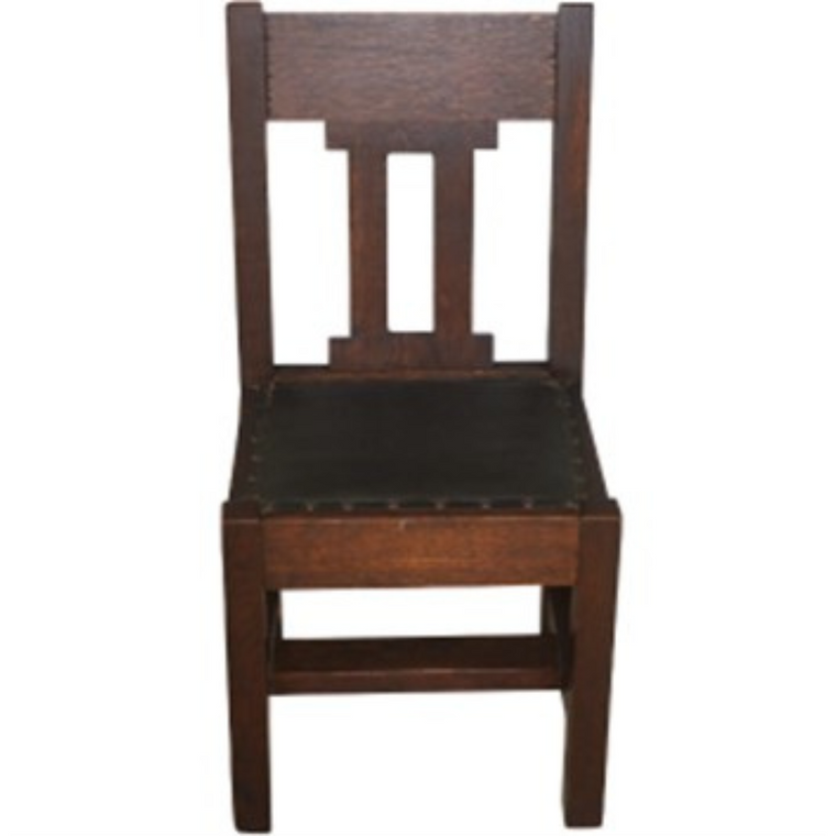 SOLD Oak Desk Chair, Mission Oak Side Chair