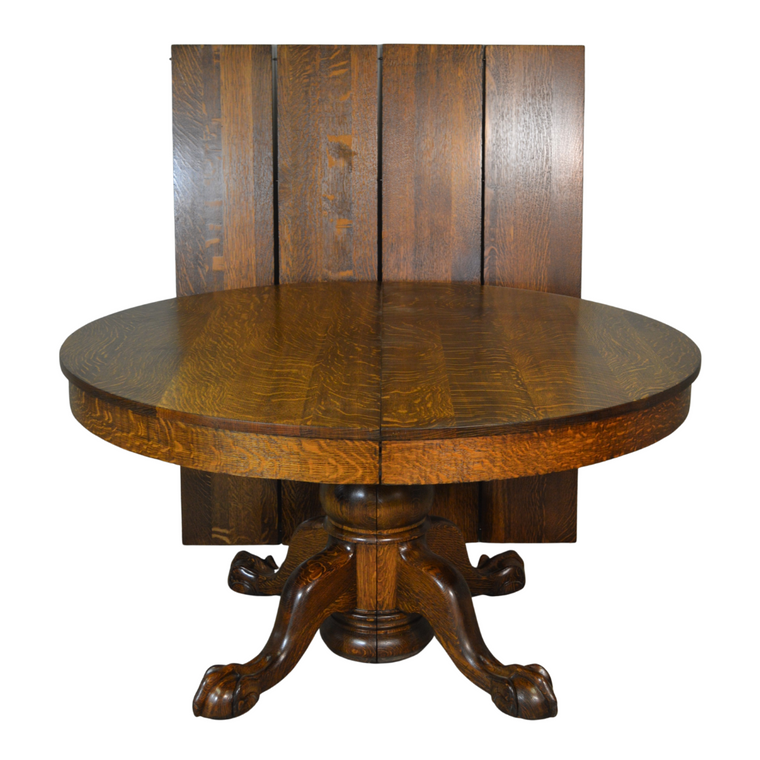 SOLD Antique Dining Table, Victorian Oak Banquet Table by Hastings