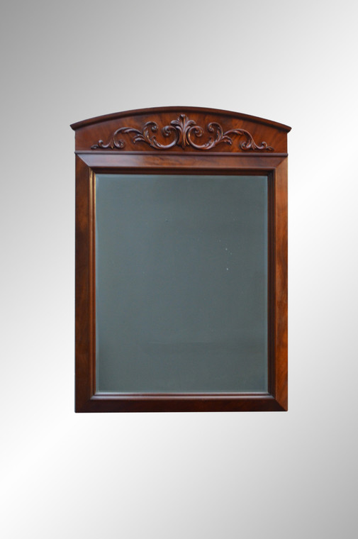 SOLD Flame Mahogany Formal Mirror