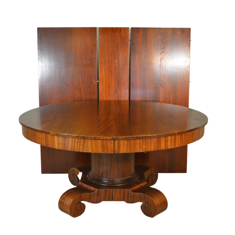 SOLD Antique Dining Room Table / Round Mahogany Banquet Table-12 FEET!