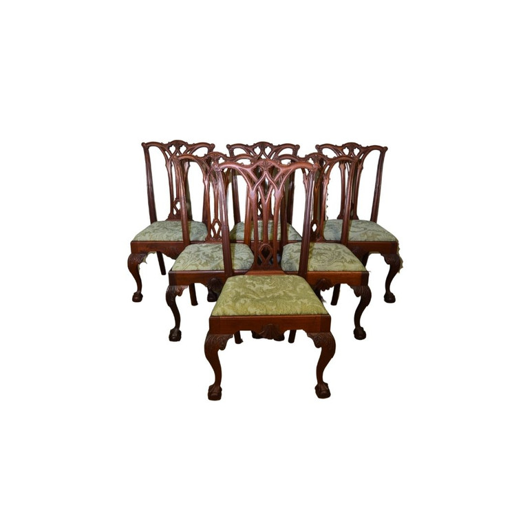 SOLD Antique Dining Room Chairs, Set of 6 Mahogany