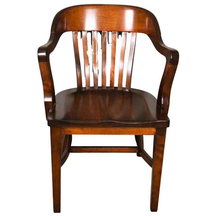 SOLD Antique Mahogany Lawyers Bankers Arm Chair