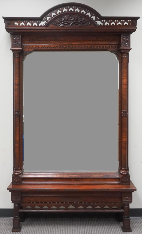 SOLD Antique Victorian Large Wall Mirror or Hall Mirror