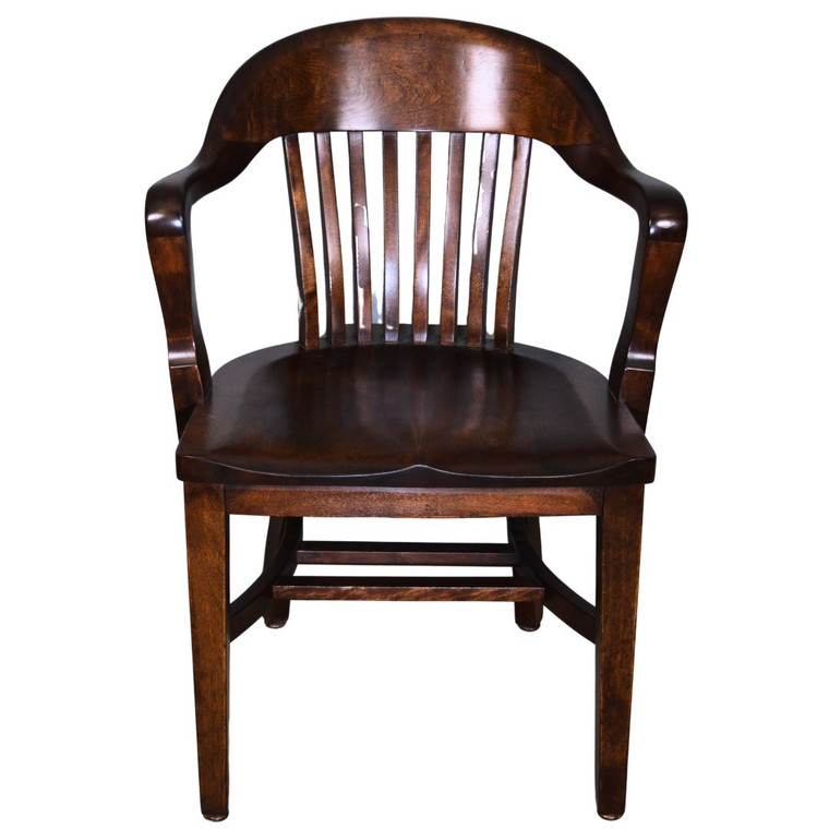 SOLD Antique Mahogany Lawyers/ Bankers Arm Chair