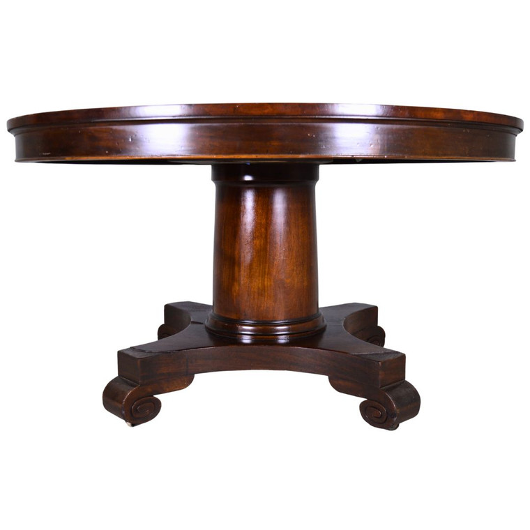 SOLD Antique 54 Inch Round Mahogany Table – Does Not Extend