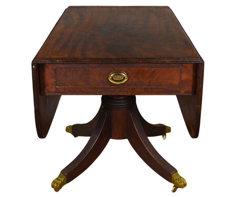 SOLD Antique Period Duncan Phyfe Drop Leaf Table with Drawer