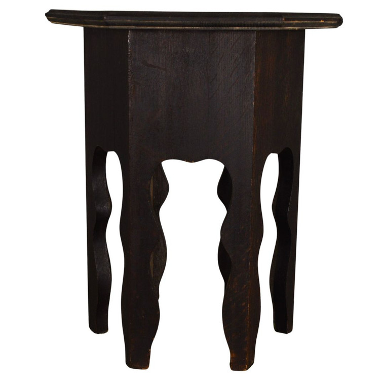 SOLD Antique Hexagon Oak Plant Stand