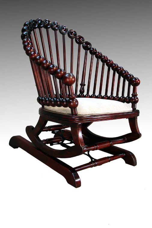 SOLD Antique Hunzinger Lollipop Platform Rocker