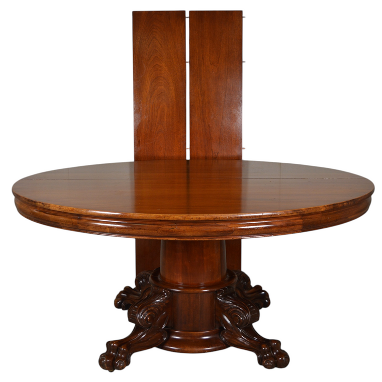 SOLD Mahogany Carved Claw Foot Banquet Table – 10.5 FEET