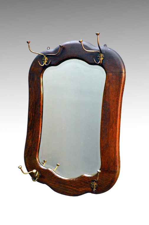 SOLD Oak Larkin Hanging Hat or Hall Mirror