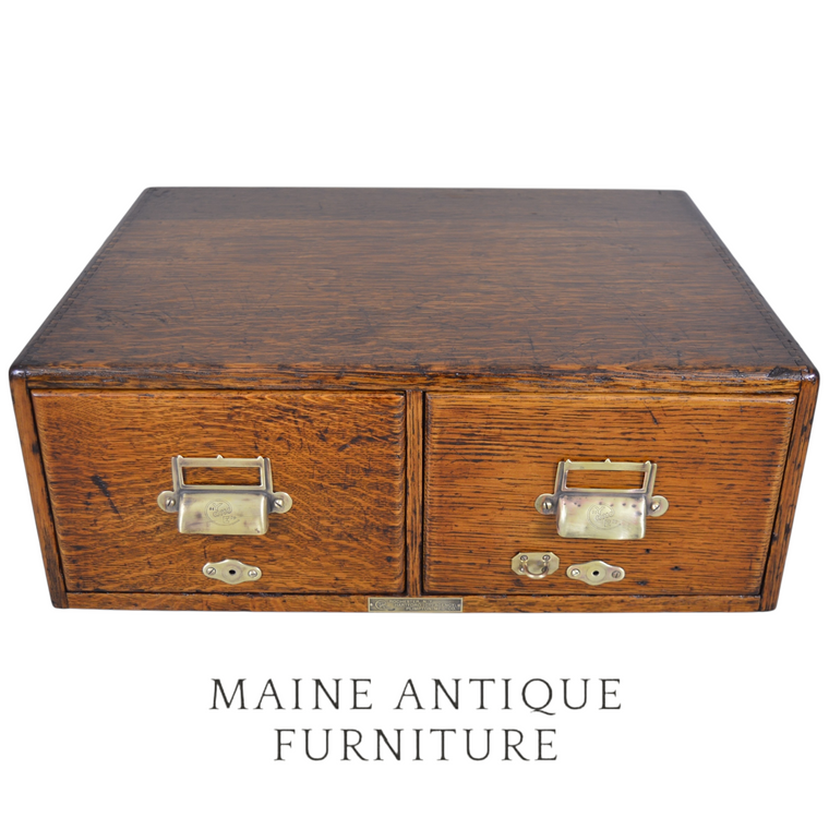 SOLD Antique Two-Drawer File Cabinet – Yawman & Ereb MFG Co, c.1890