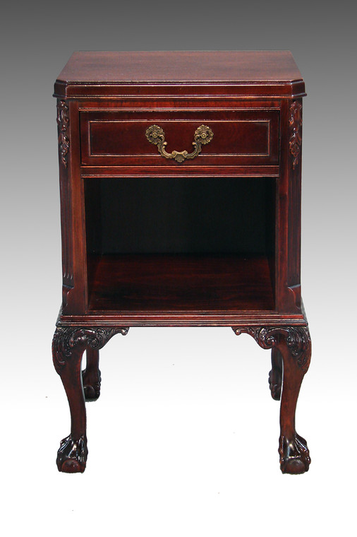 SOLD Mahogany Chippendale Ball and Claw Nightstand