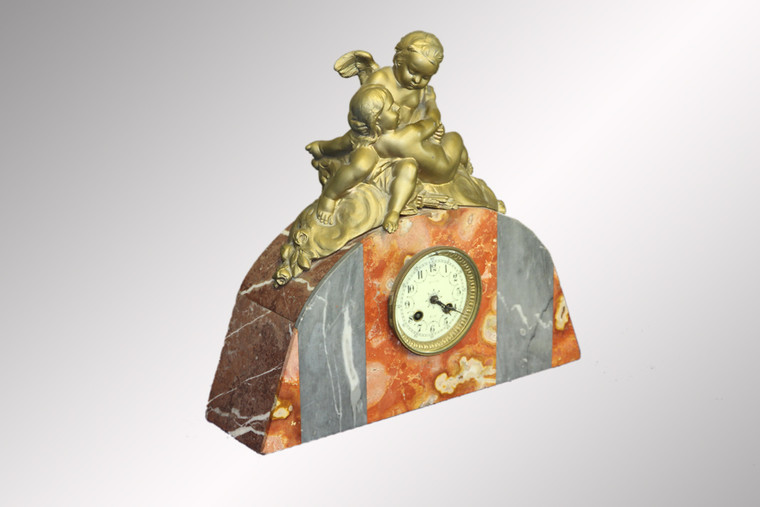 SOLD Antique Deco Marble Shelf Clock - Victorian