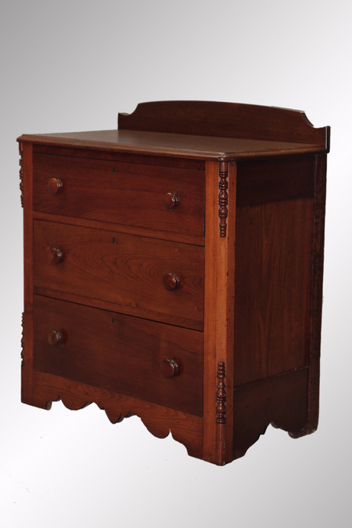 SOLD Antique Victorian Country Walnut Gentleman’s Chest